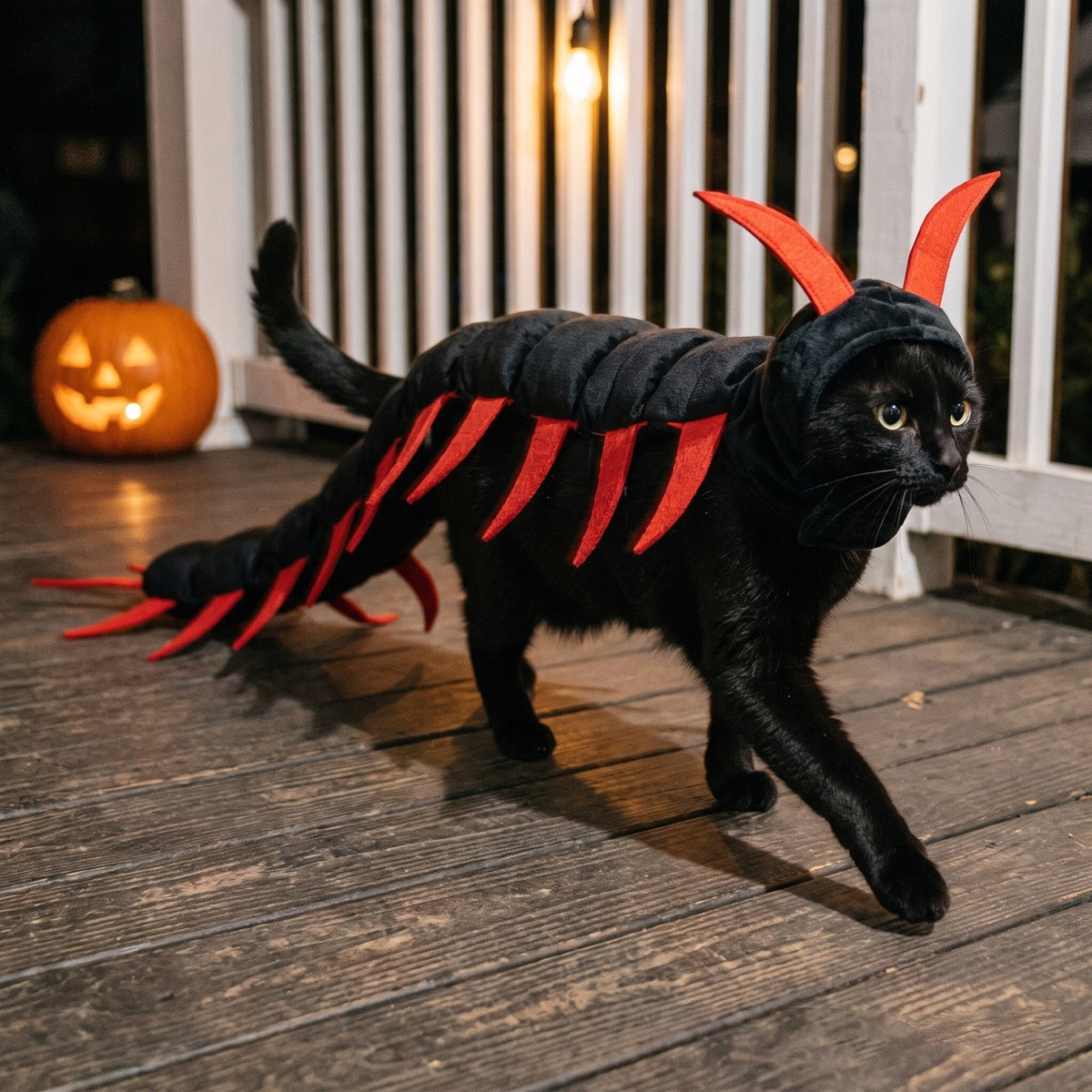 Catzilla - Disfraz Ciempiés para Gatos