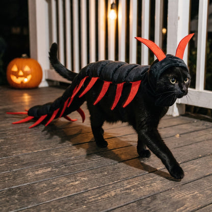 Catzilla - Disfraz Ciempiés para Gatos